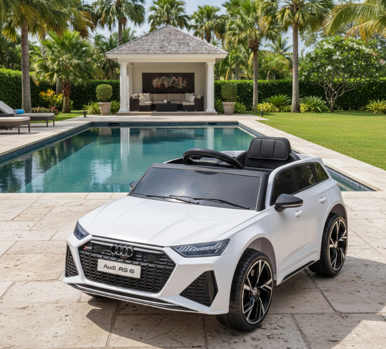 2026 Audi RS6 12V DELUXE Kids Ride On Car with Remote Control