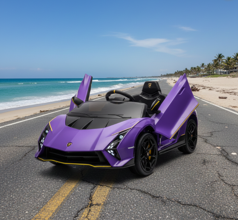 Voiture électrique Lamborghini Auténtica 2026 pour enfants avec télécommande