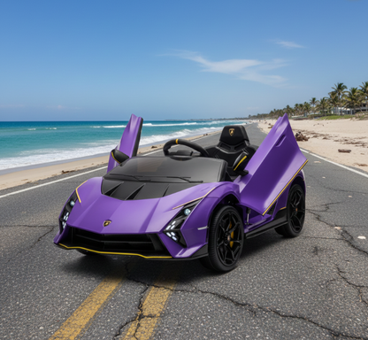 Voiture électrique Lamborghini Auténtica 2026 pour enfants avec télécommande
