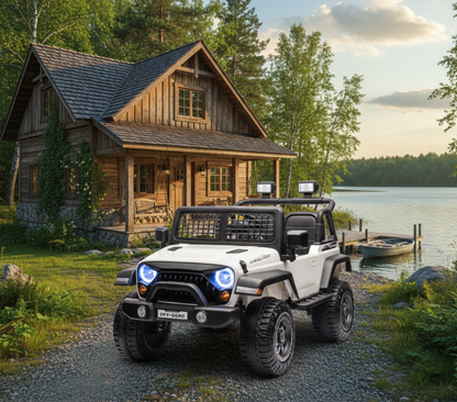 Voiture électrique 12V tout-terrain Jeep 2026 pour enfants avec télécommande