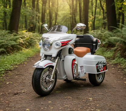 Moto électrique 12 V à trois roues pour enfants de 3 à 8 ans