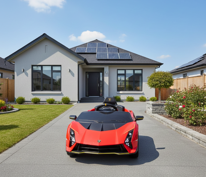Voiture électrique Lamborghini Auténtica 2026 pour enfants avec télécommande
