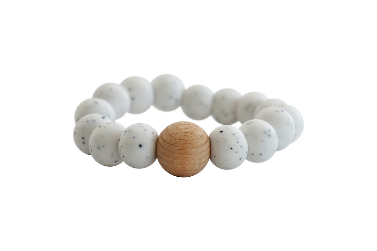 Mini Silicone and Wood Teething Ring