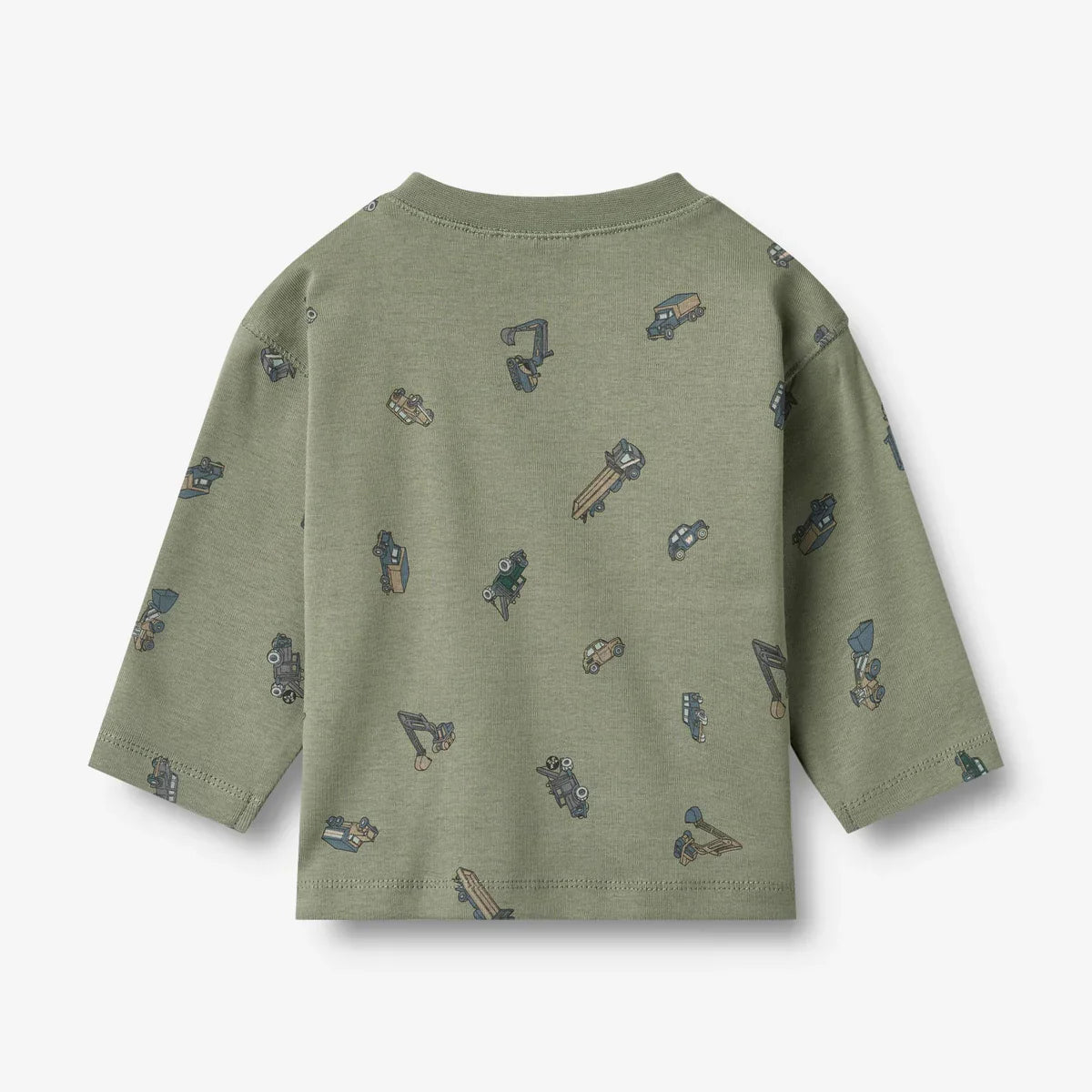 T-shirt Malthe ML | Dusty Green Cars | Wheat Kids