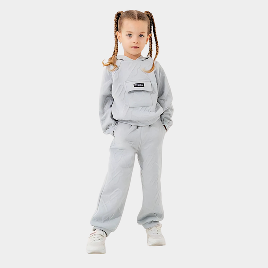 Pocket Design Girls Casual Set