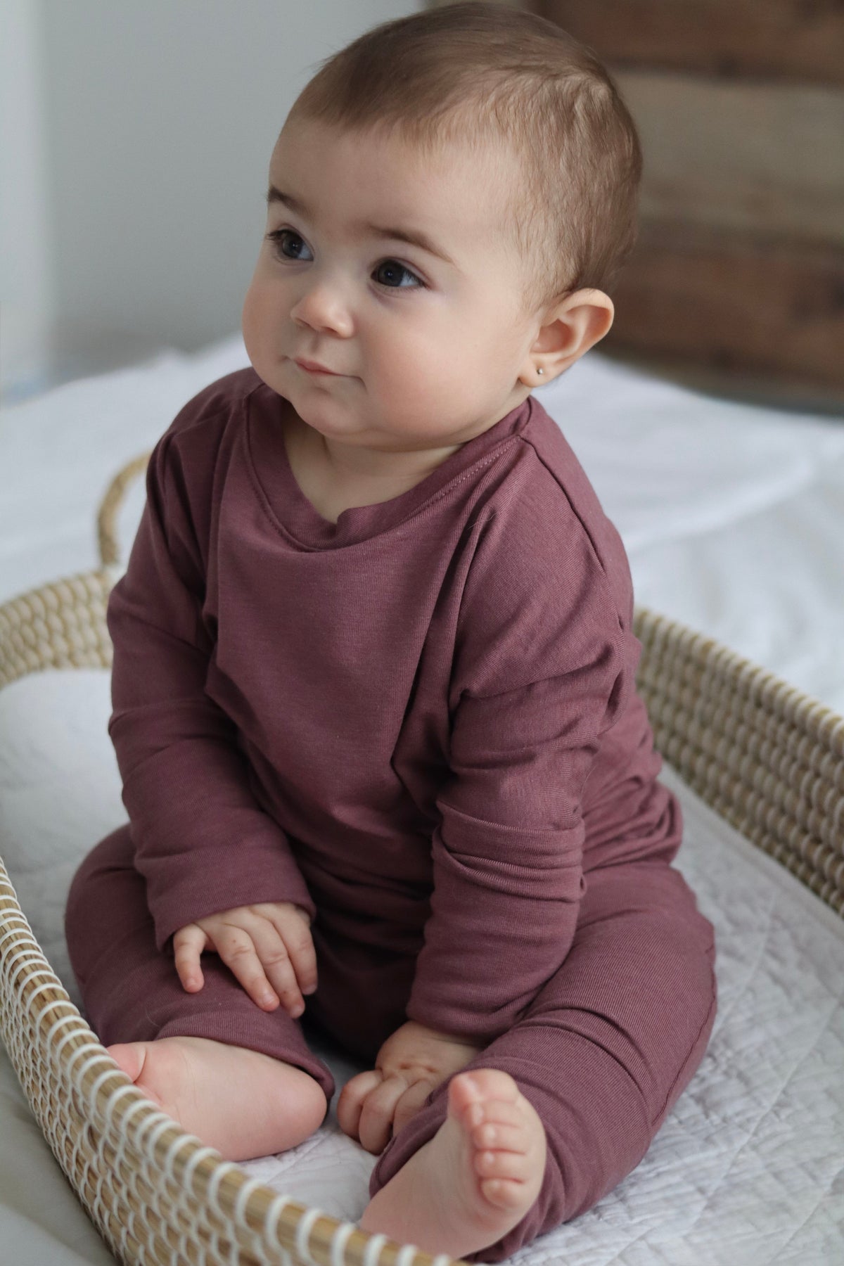 Grow-With-Me Shirt – Rose Brown