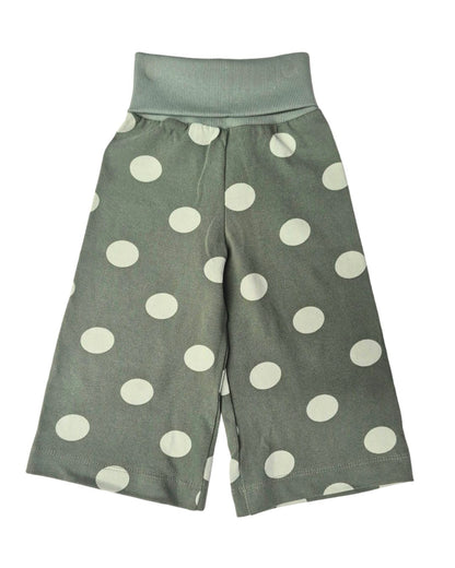Danny Wide Leg Pants | Sage Green Dots