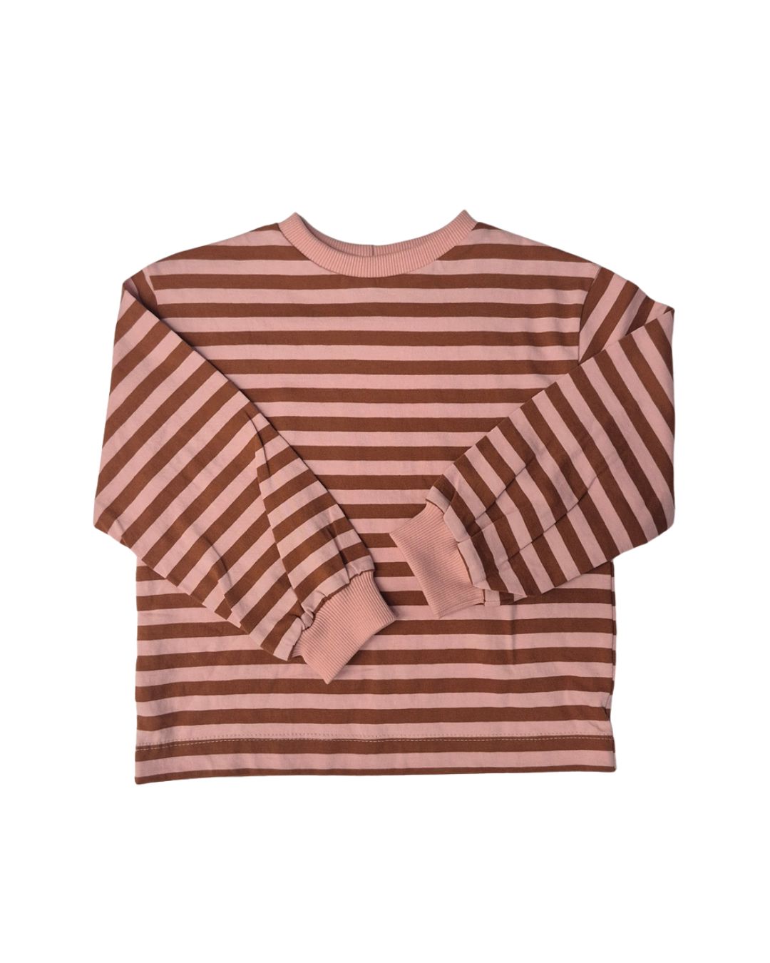 Grow With Me Shirt | Rust & Pink Stripes