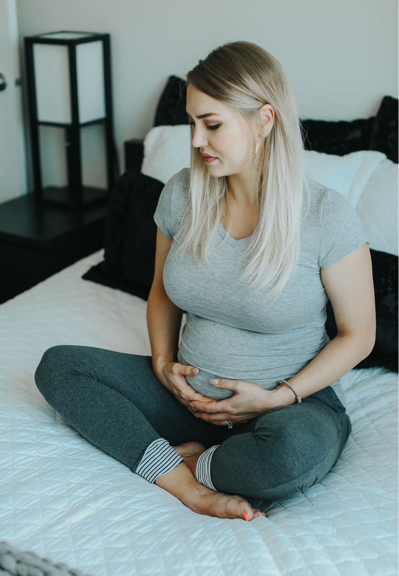 Ashley Ruched Maternity and Nursing T-Shirt