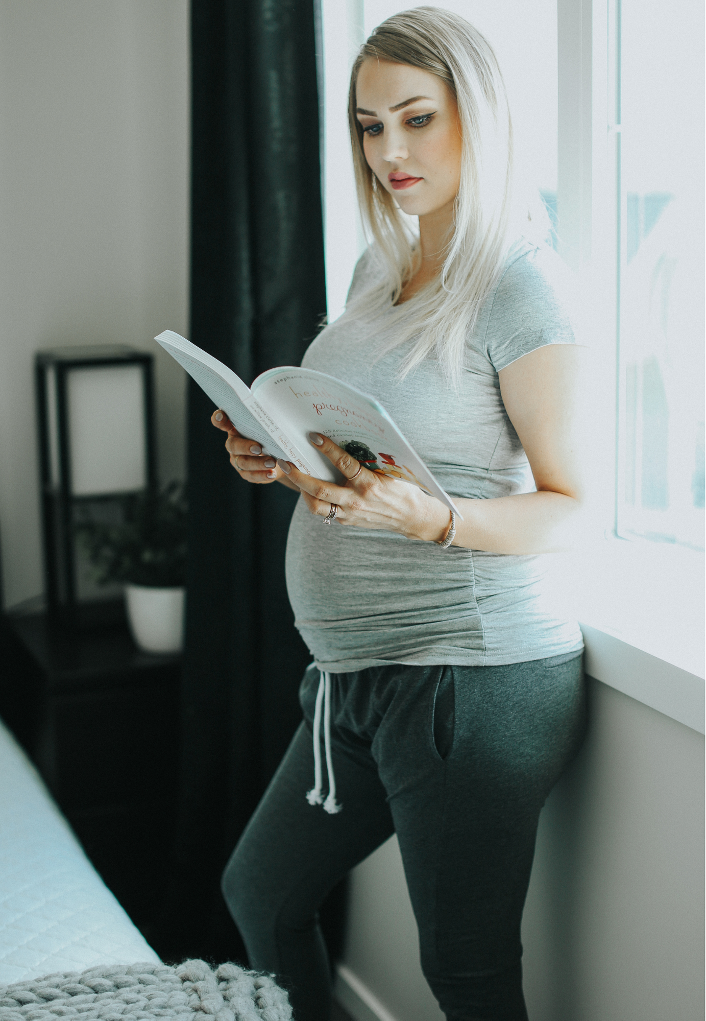 Ashley Ruched Maternity and Nursing T-Shirt