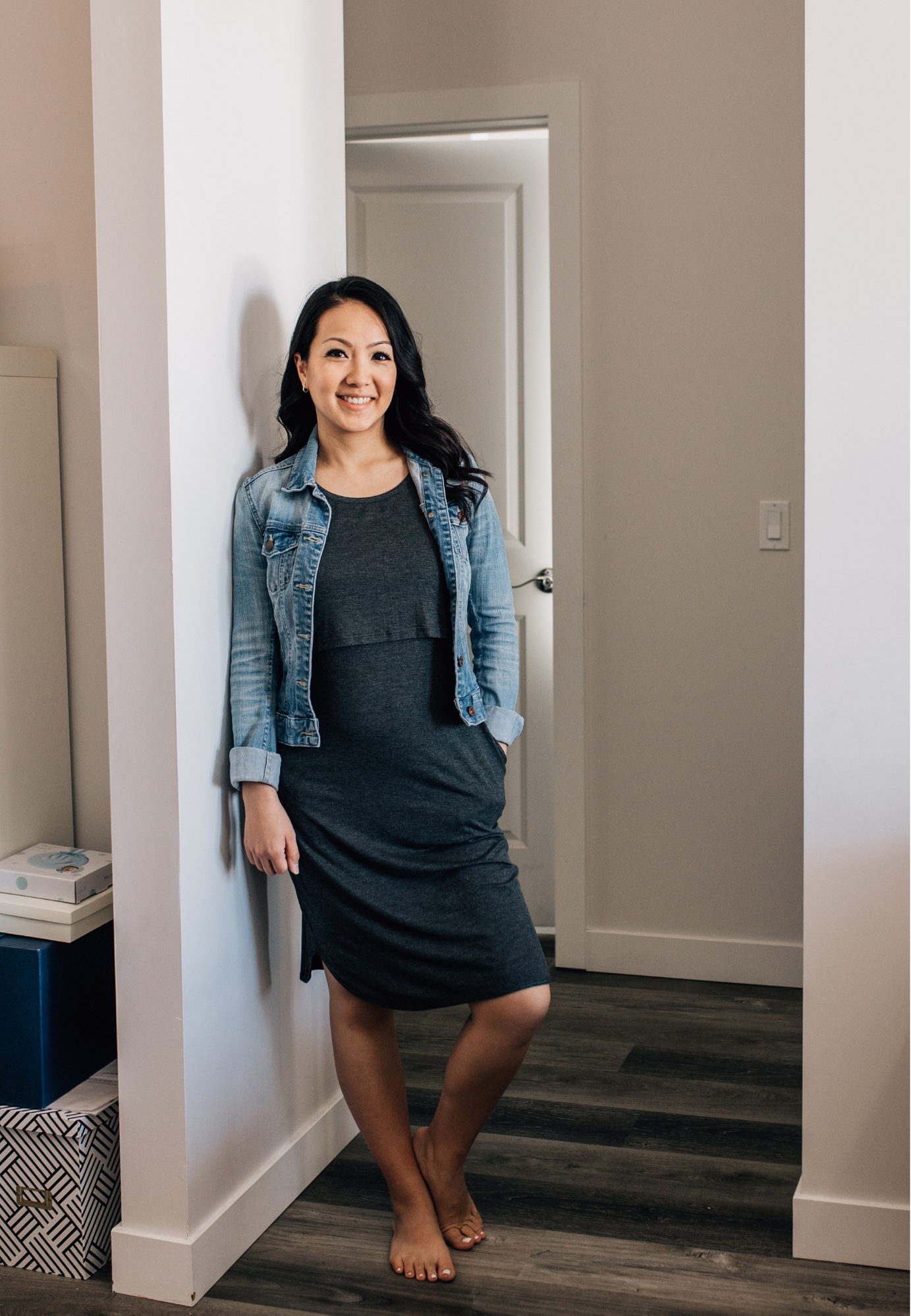 Randi Pocket Maternity and Nursing Dress