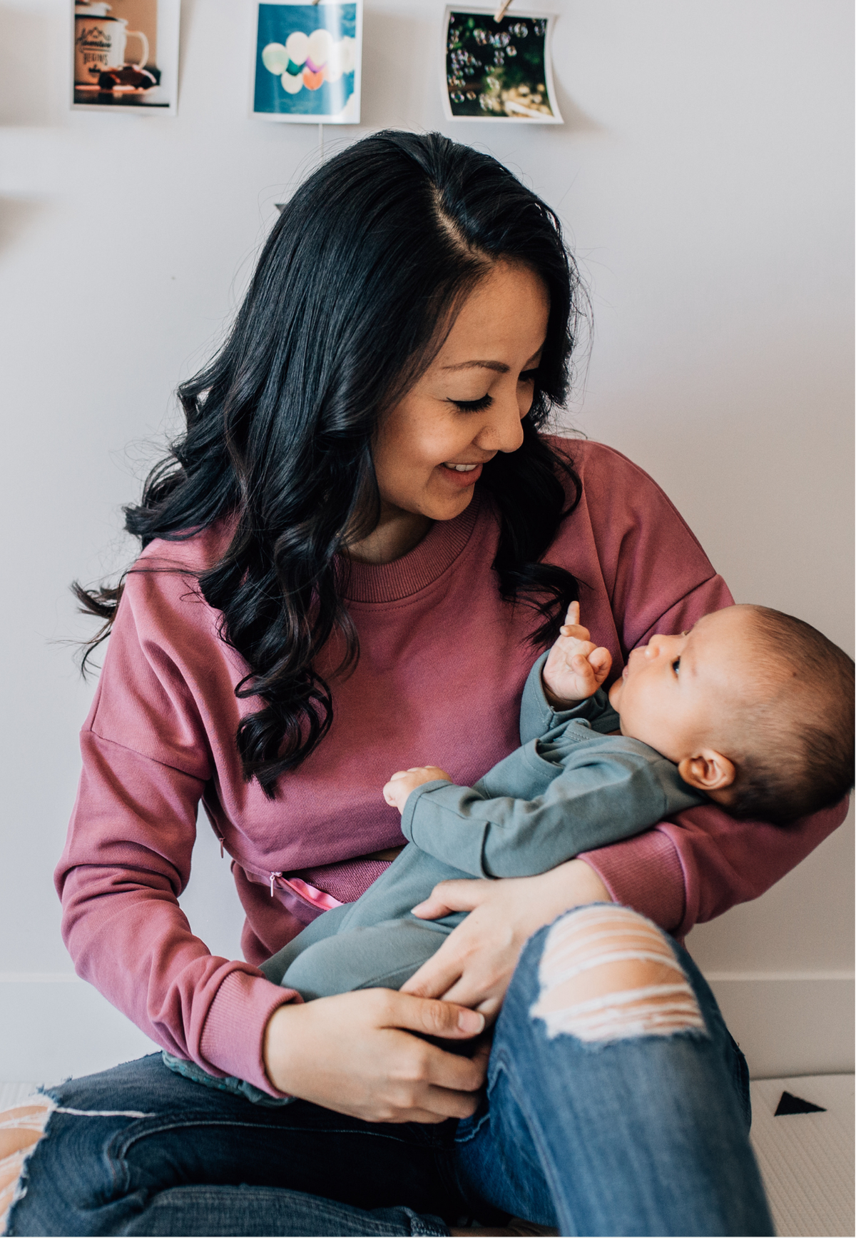 Jo Jo Zipper Nursing Jumper