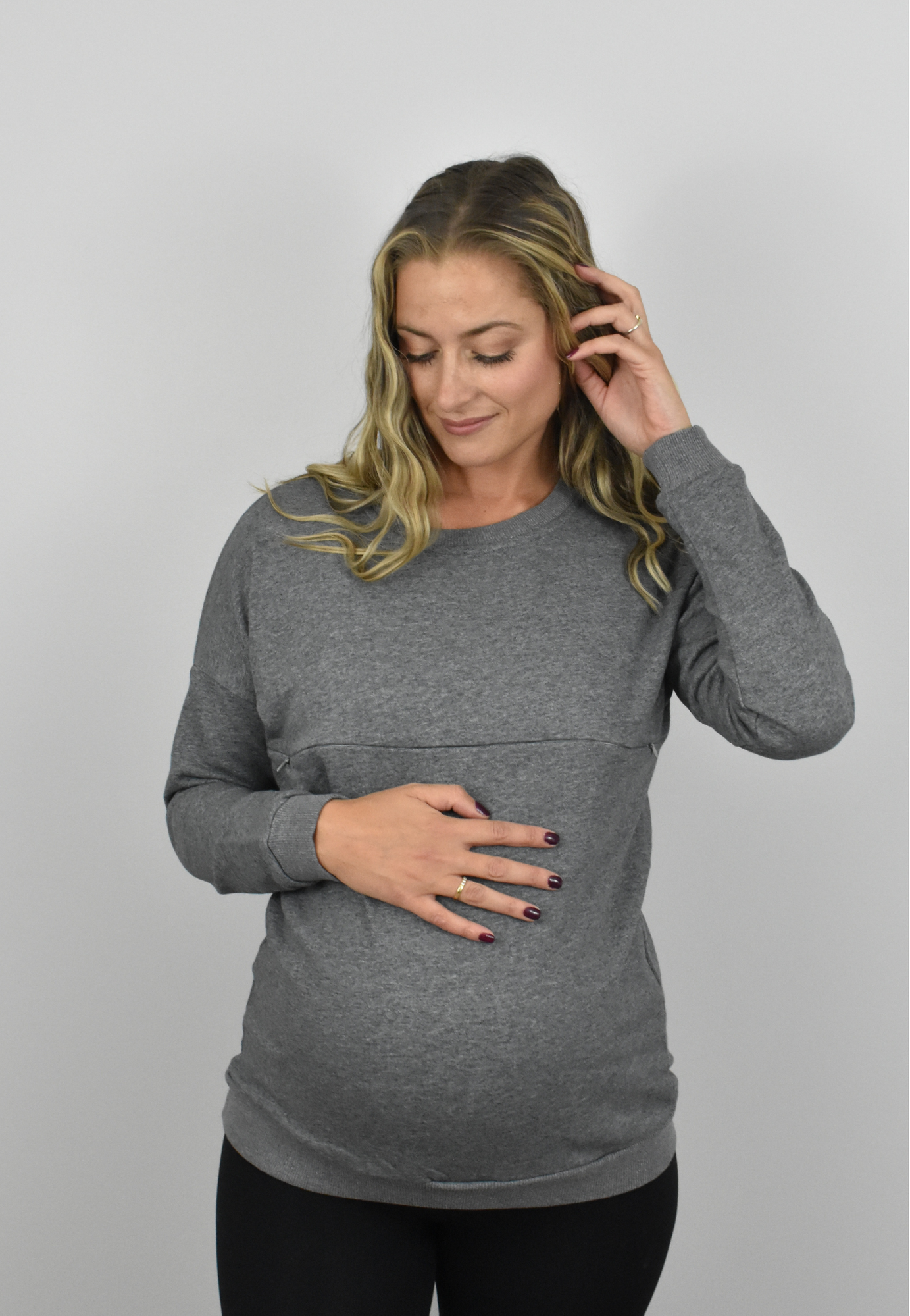 Jo Jo Zipper Nursing Jumper