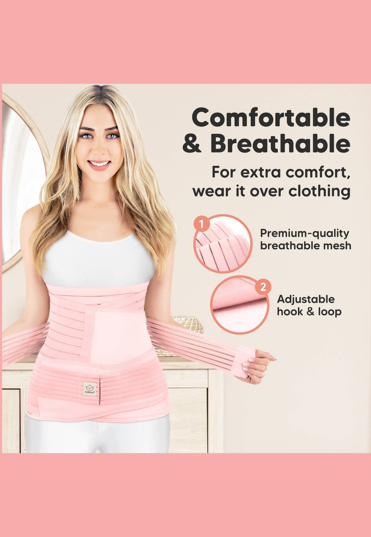 KeaBabies Revive 3-in-1 Postpartum Support Belt