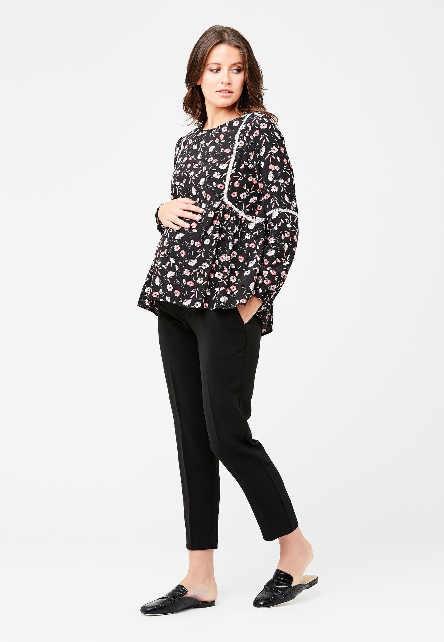 Pantalon court de maternité classique Alexa