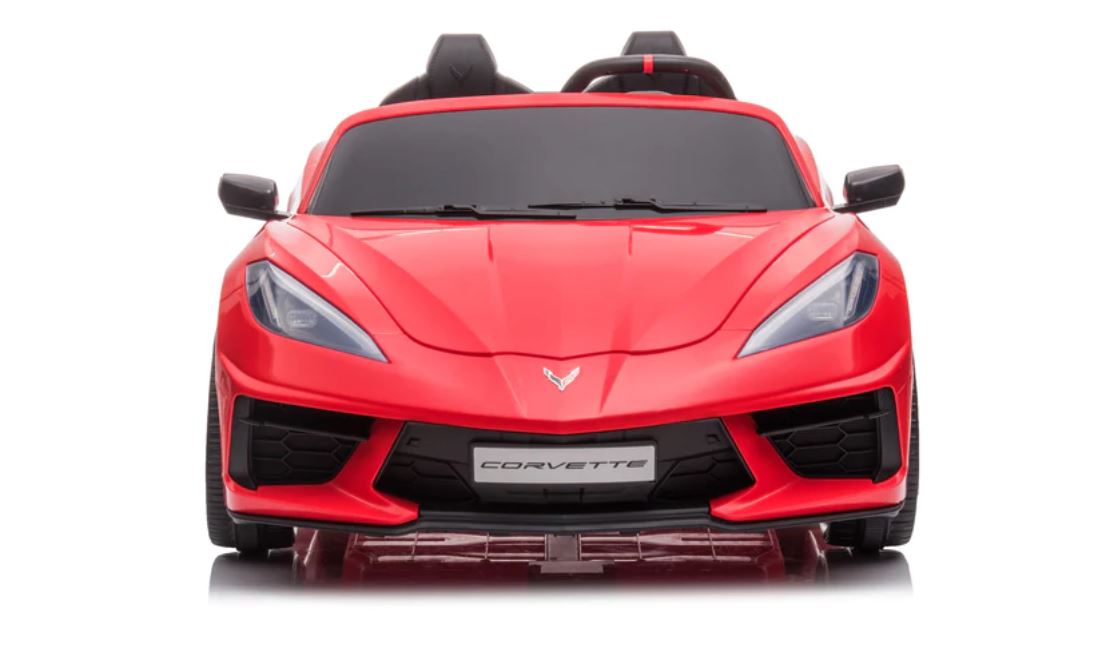 Voiture électrique Chevrolet Corvette C8 24V deux places, ÉDITION DE LUXE, pour enfants avec télécommande