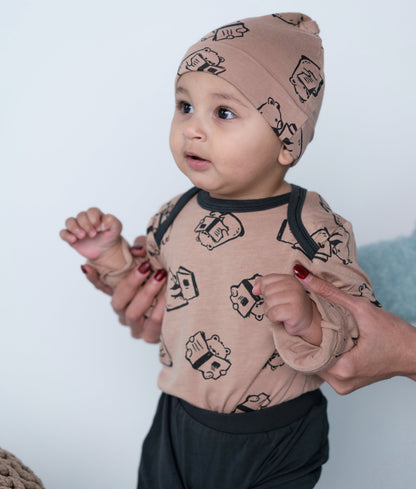 Bonnet à nœud en rayonne de bambou — Story Book Bear