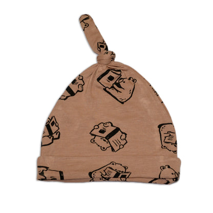 Bonnet à nœud en rayonne de bambou — Story Book Bear