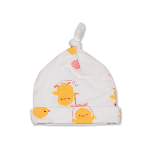 Bamboo Knot Hat (Little Chick Print)