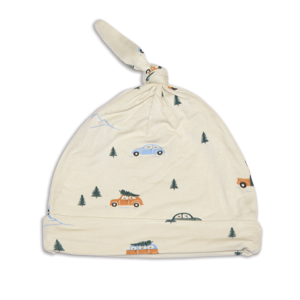 Bamboo Knot Hat (Winter Road Trip Print)