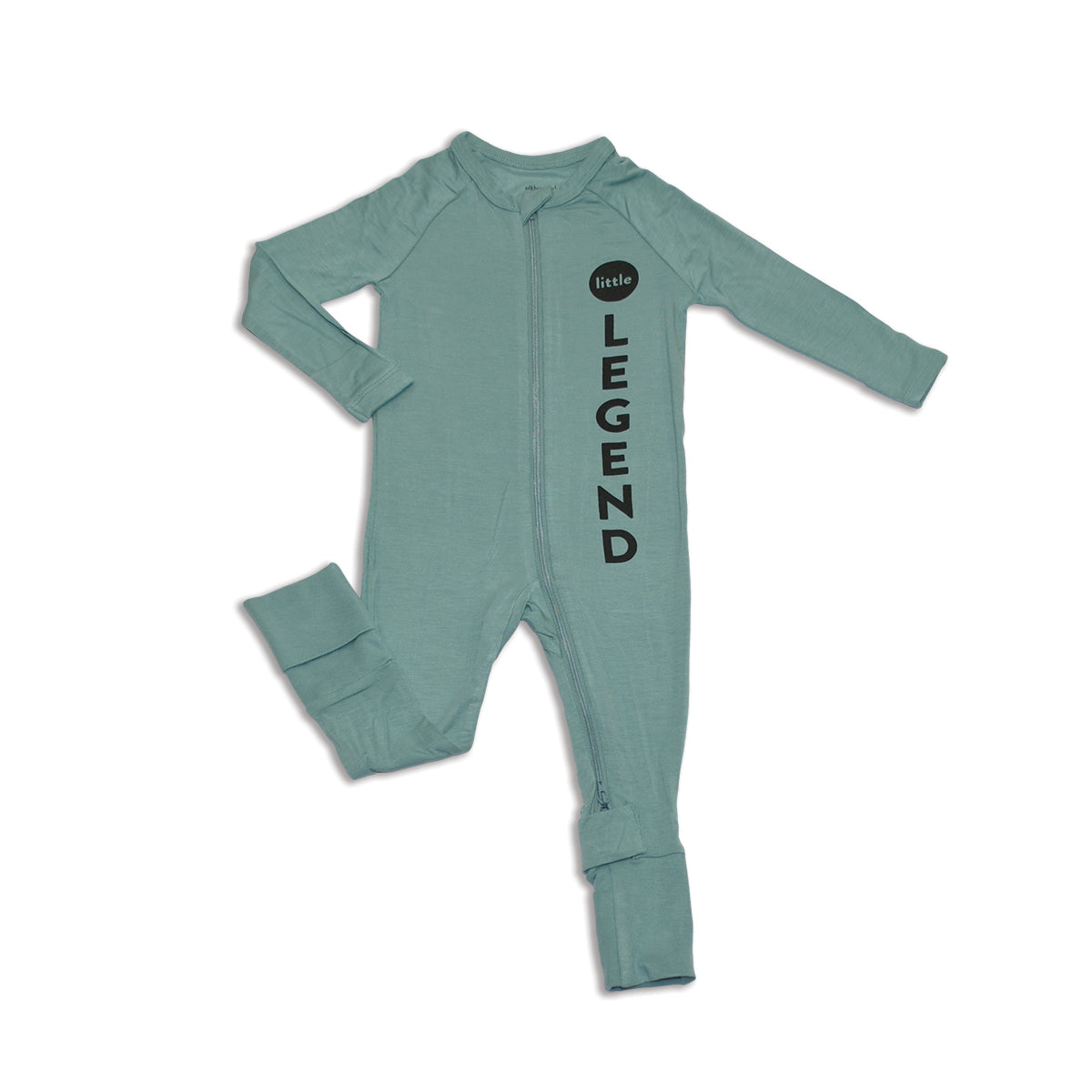Bamboo 2-way Zipper Romper/Footless Sleeper (Mineral)