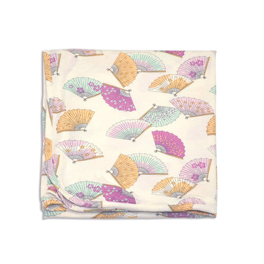 Bamboo Swaddle Blanket (Fancy Fan Print)
