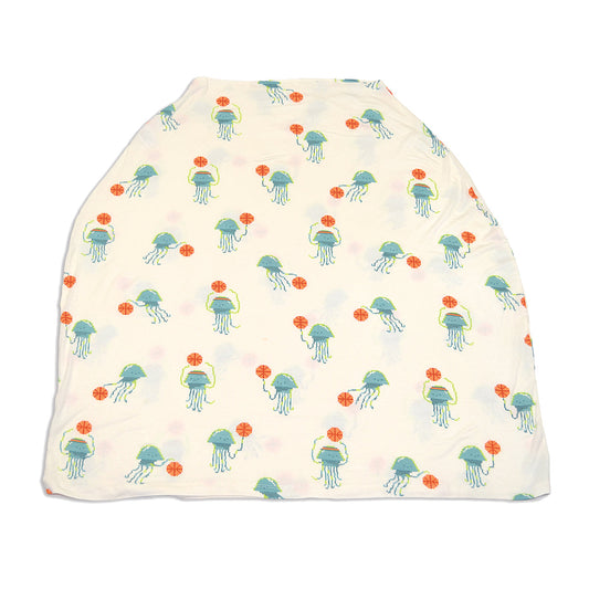 Bamboo Baby Cover & Nursing Poncho (Pixel Jelly Print)