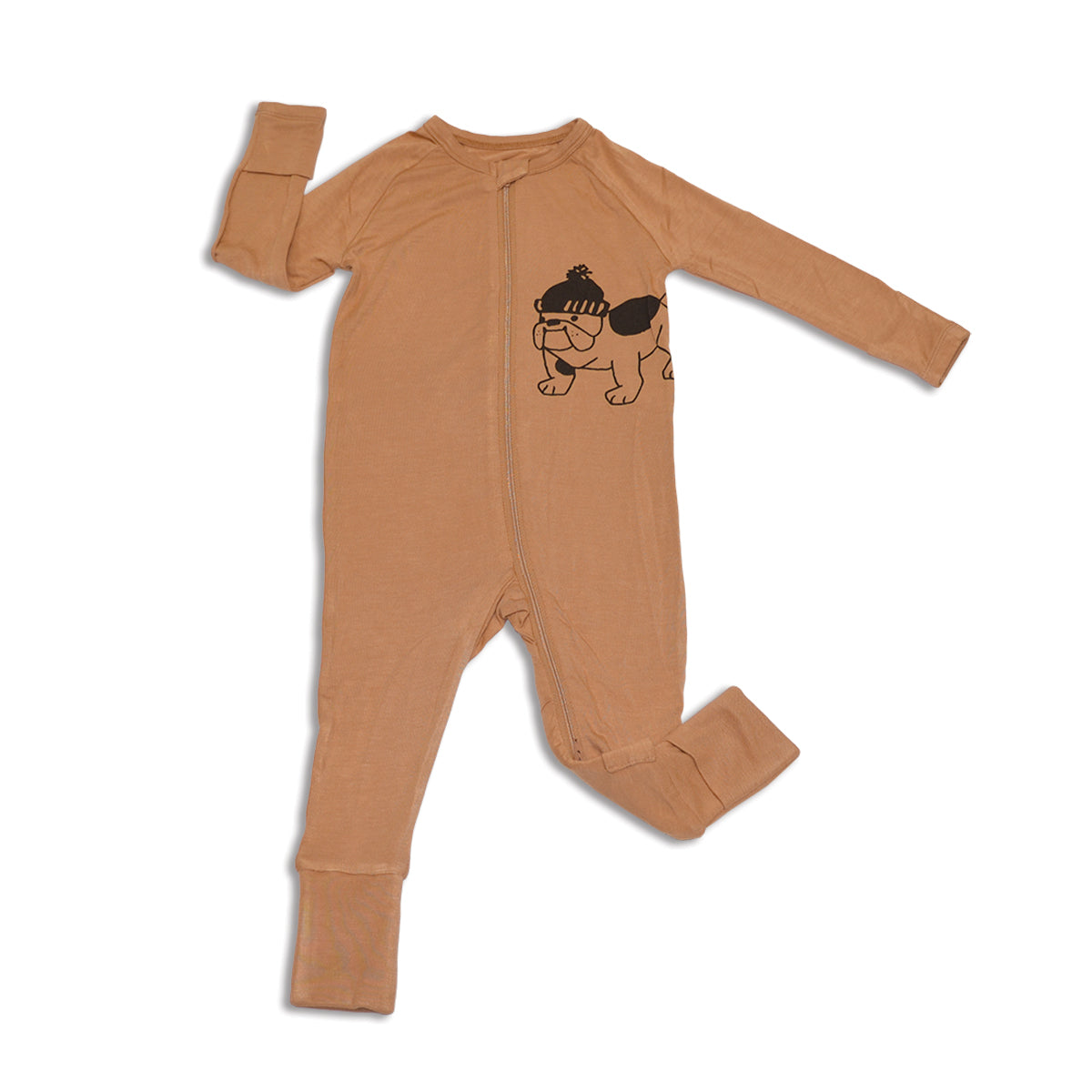 Bamboo Two Way Zipper Romper/Footless Sleeper (Russet)