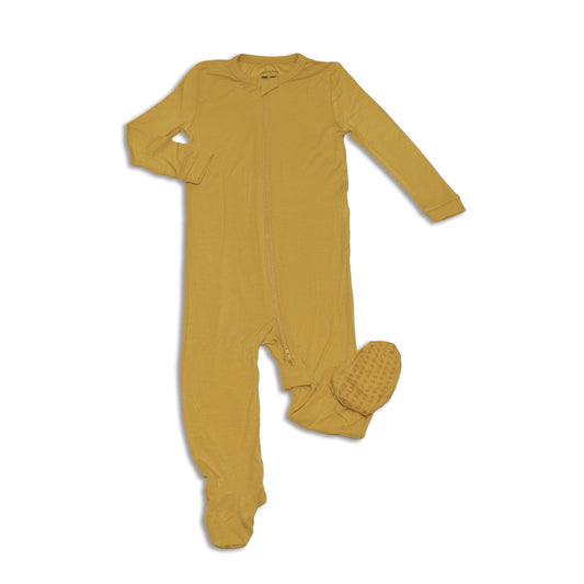 Bamboo Zip Up Footies (Fall Leaf)