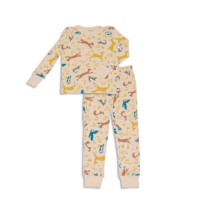 Pyjama en rayonne de bambou à manches longues — Woodland Frolic