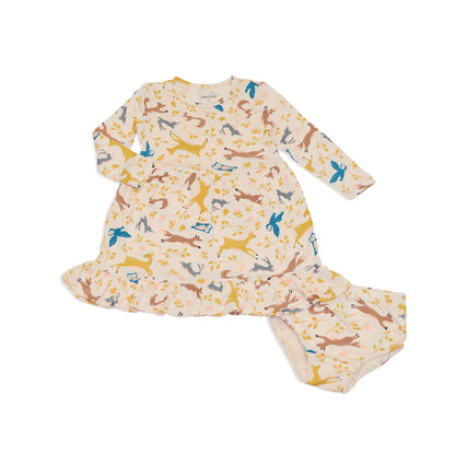 Robe en jersey et bloomer en rayonne de bambou — Woodland Frolic