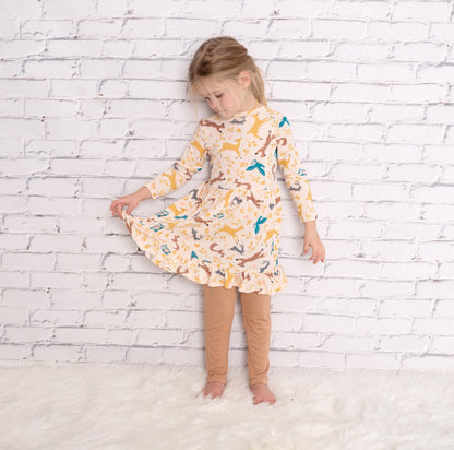Robe en jersey et bloomer en rayonne de bambou — Woodland Frolic