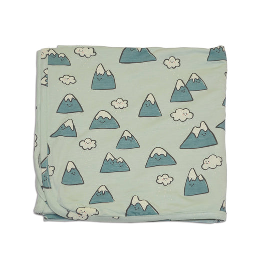 Bamboo Swaddle Blanket (Snowy Rockies Print)