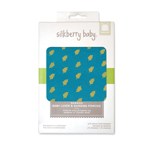 Bamboo Baby Cover & Nursing Poncho (Dotty Leaf Print)