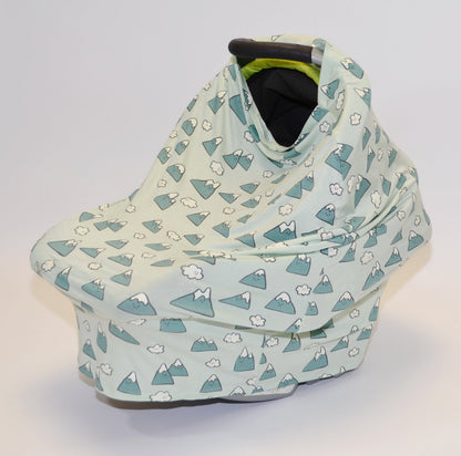 Poncho d’allaitement en rayonne de bambou — Snowy Rockies