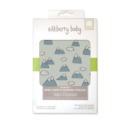 Poncho d’allaitement en rayonne de bambou — Snowy Rockies