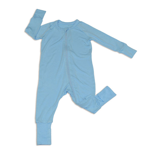 Bamboo 2-way Zipper Convertible Romper (Bluebonnet)