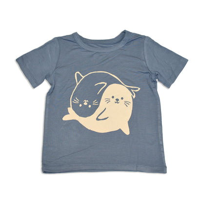 T-shirt imprimé à manches courtes en rayonne de bambou — Flint