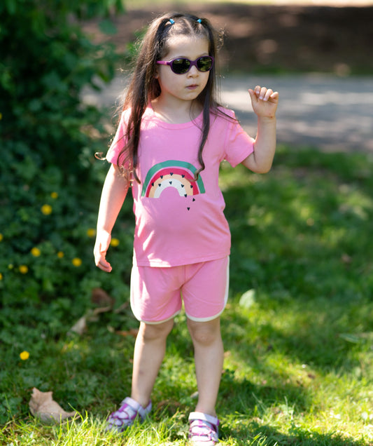 Bamboo Terry Sport Shorts (Pink Lemonade)
