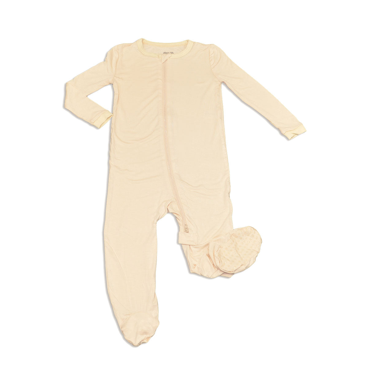 Bamboo Zip Up Footies (Soft Sand)