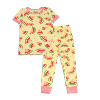 Pyjama en rayonne de bambou à manches courtes — Watermelon Rainbow