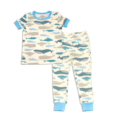 Pyjama en rayonne de bambou à manches courtes — Whale of a Time