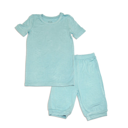 Pyjama en rayonne de bambou avec haut à manches courtes et short — Lustre
