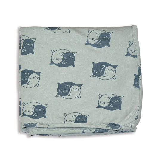 Bamboo Swaddle Blanket (Yin Yang Seals Print)