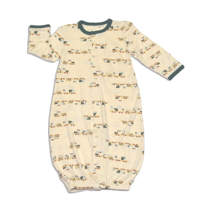 Rayon from Bamboo Converter Gown (All Aboard Print)