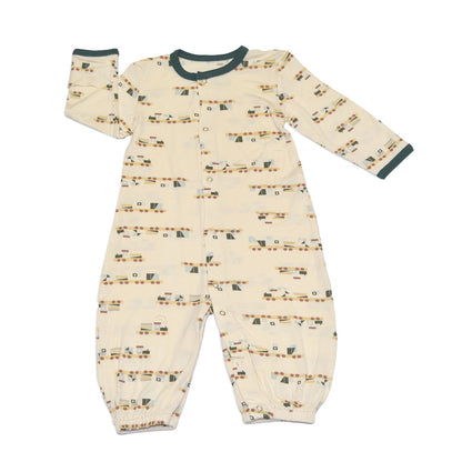Rayon from Bamboo Converter Gown (All Aboard Print)