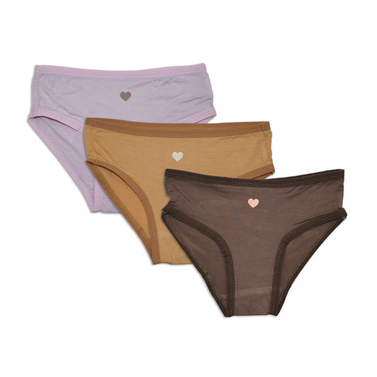 Bamboo Girls Bikini Underwear 3 pack (Antler/Fairy/Prairie)