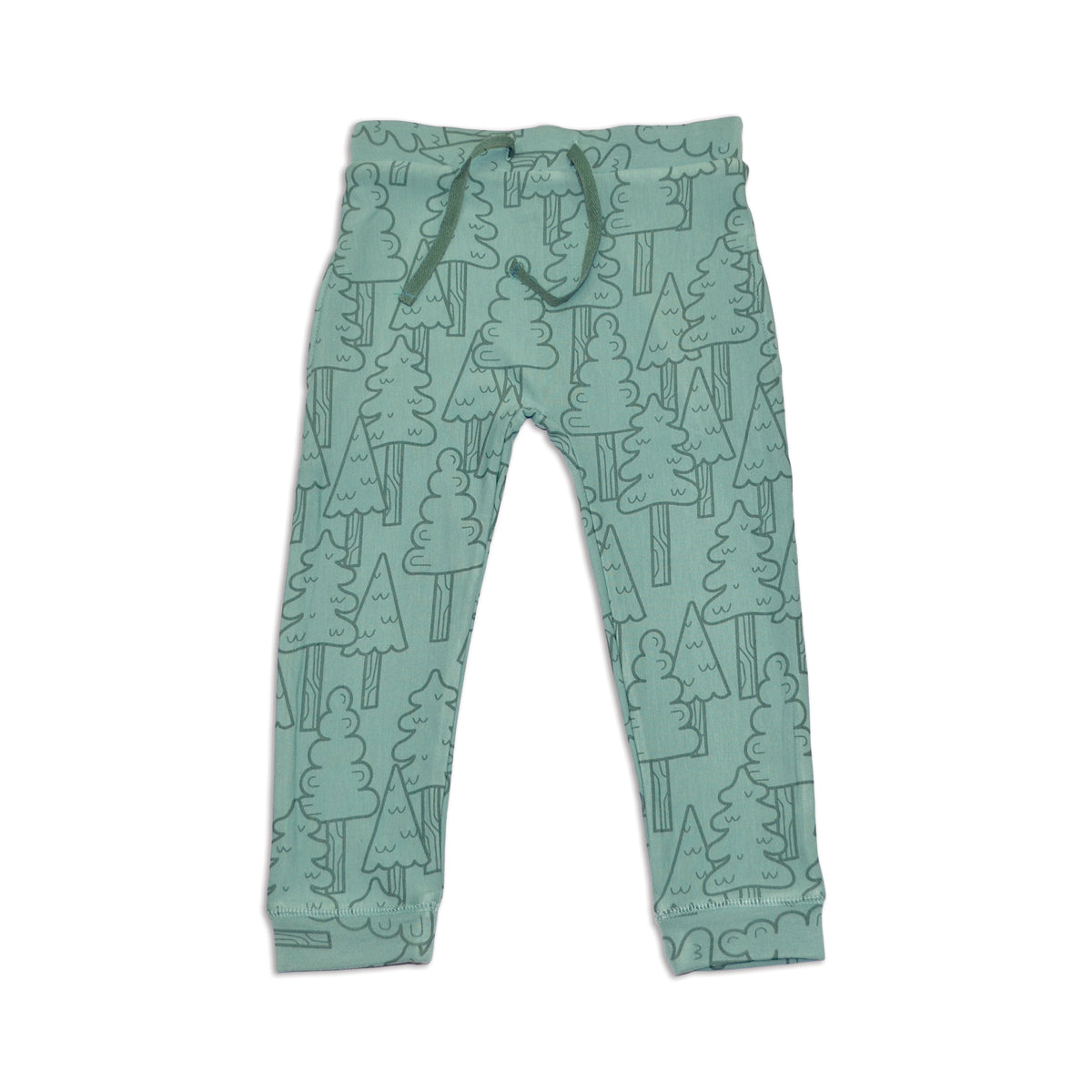 Bamboo Fleece Harem Pants (Forest Print)