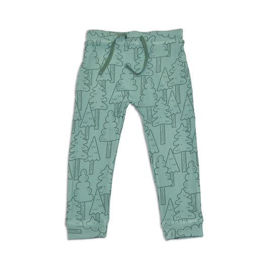 Bamboo Fleece Harem Pants (Forest Print)