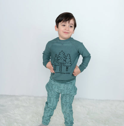 Chandail en molleton de rayonne de bambou — Pine/Best Friends